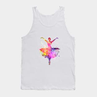 Woman ballerina ballet dancer dancing Tank Top